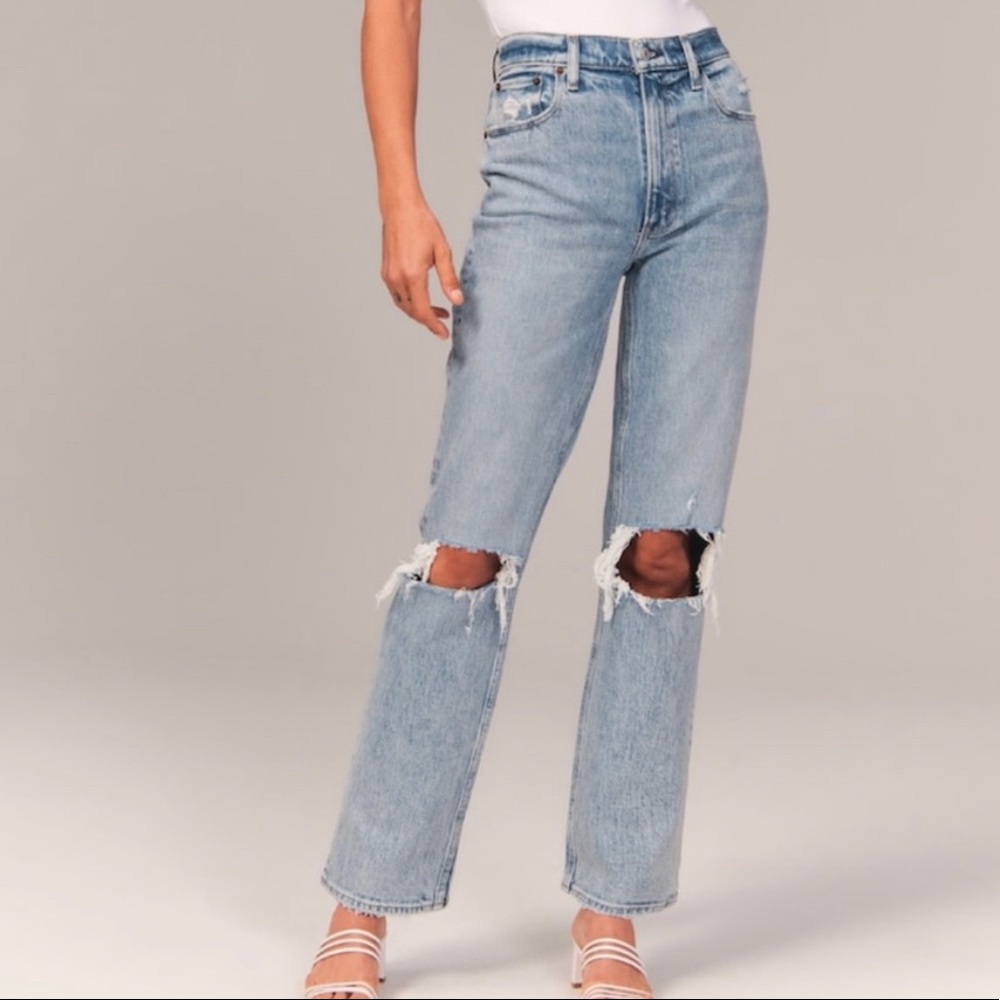 abercrombie & fitch 90s straight jeans